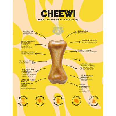 Cheewi - Osso al Formaggio e burro di arachidi - Super Premium