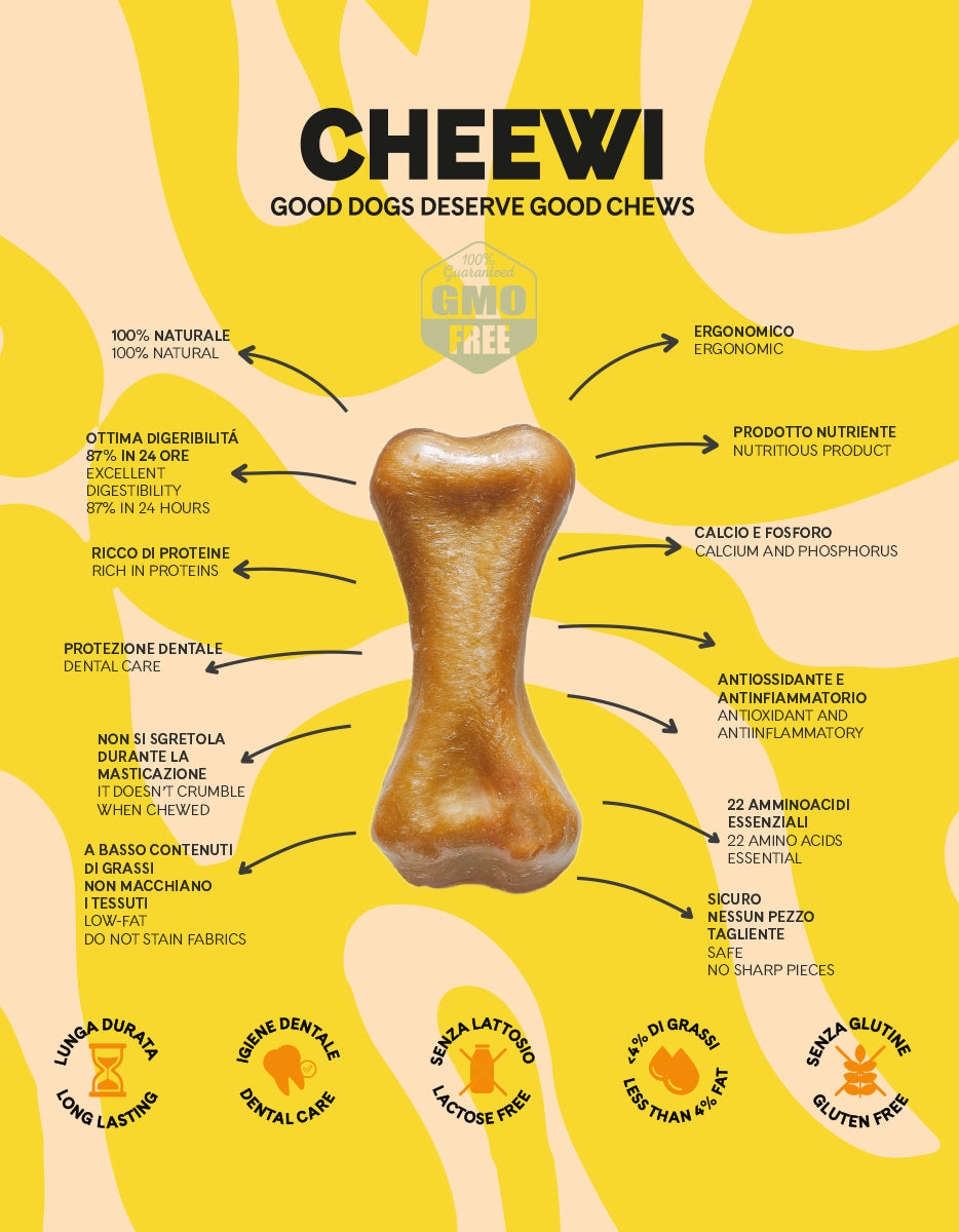 Cheewi - Os dans le fromage et beurre de cacahuète