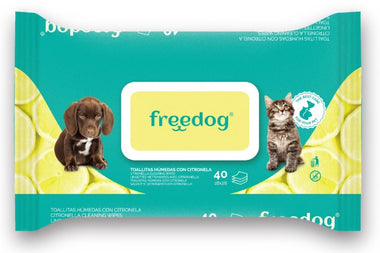 Free Dog - Salviette detergenti Citronella - 40 pz