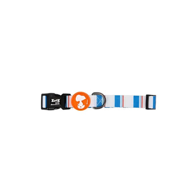 Collare Charlie Brown Azzurro/Arancio - XS - Collari