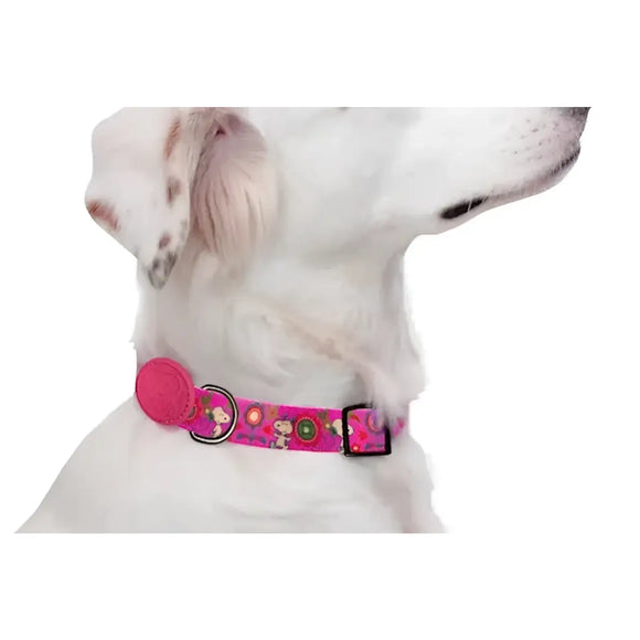 Collare Charlie Brown Pink Flower - Collari