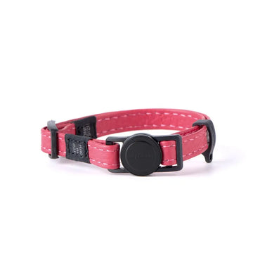 Comprar fucsia My Family - Collar para gatos de piel Firenze