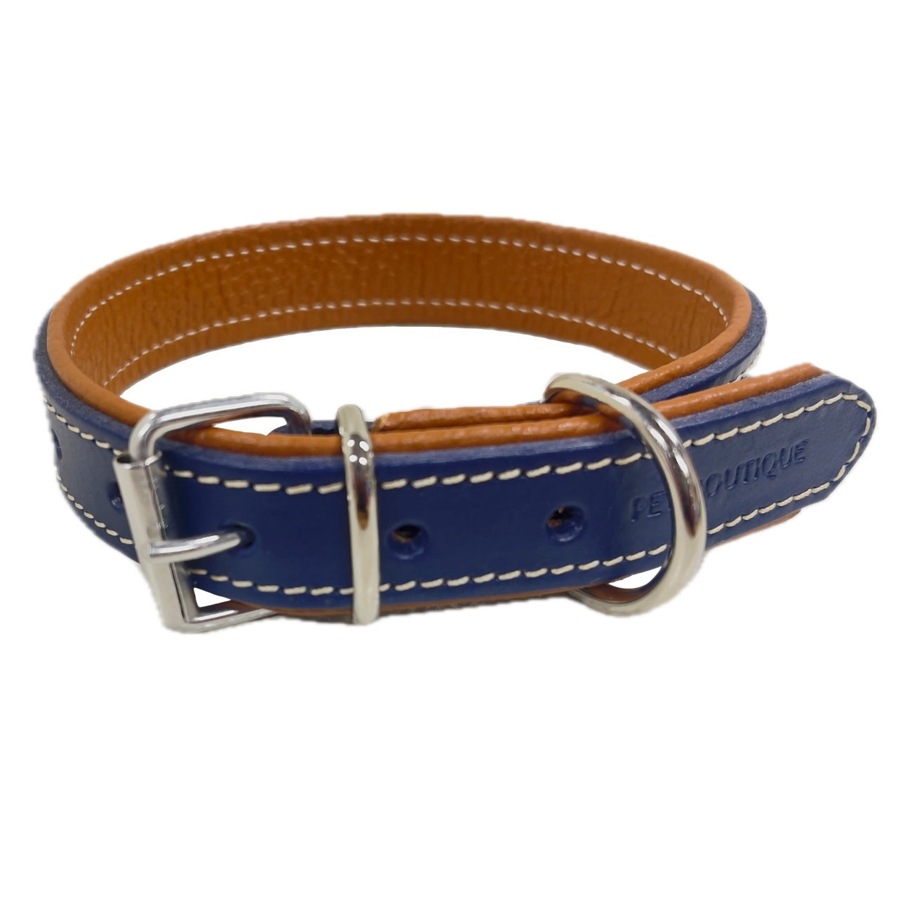 Purchase blu-navy Pet Boutique - Urban Leather Collar