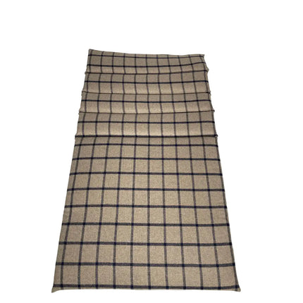 Copri Divano Quadro Beige e Blue - Tappetino