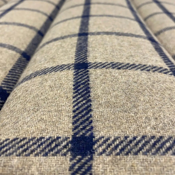 Copri Divano Quadro Beige e Blue - beige / M - Tappetino