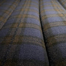 Copri Divano Quadro Blue e Marrone - blu scuro / M - Tappetino