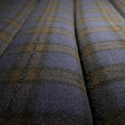 Copri Divano Quadro Blue e Marrone - blu scuro / M - Tappetino