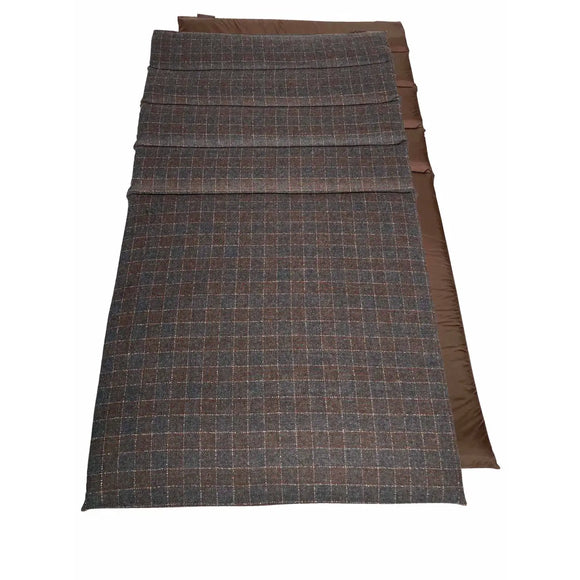 Copri Divano Quadro Grigio e Marrone - Tappetino