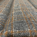 Copri Divano Quadro Grigio e Marrone - grigio scuro / M - Tappetino