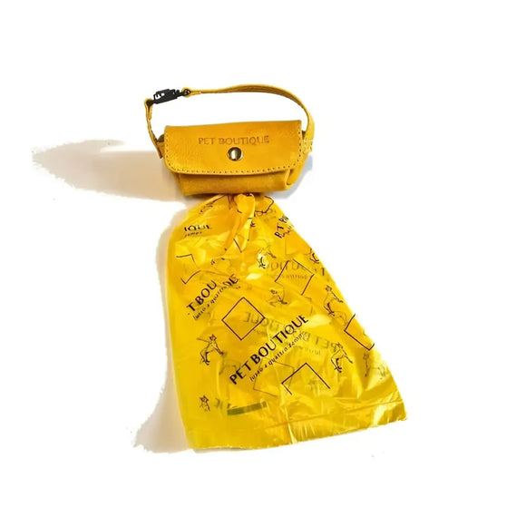 Dispenser sacchetti igienici in cuoio - Sacchetti Igienici