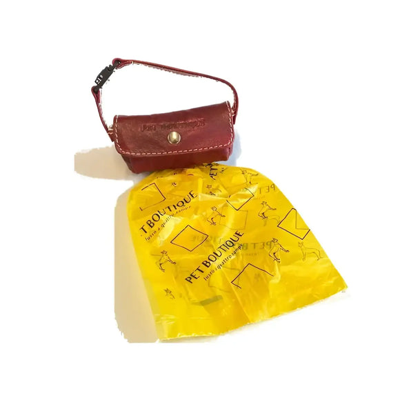 Dispenser sacchetti igienici in cuoio - Sacchetti Igienici