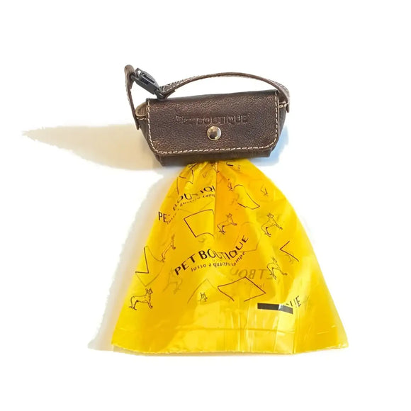 Dispenser sacchetti igienici in cuoio - Sacchetti Igienici