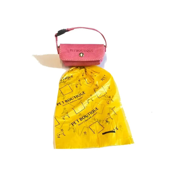 Dispenser sacchetti igienici in cuoio - Sacchetti Igienici