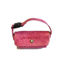 Dispenser sacchetti igienici in cuoio - Rosa - Sacchetti Igienici