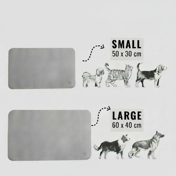 Ne&no® Futterunterlage aus Kunstleder ne&no® für Hunde und Katzen  