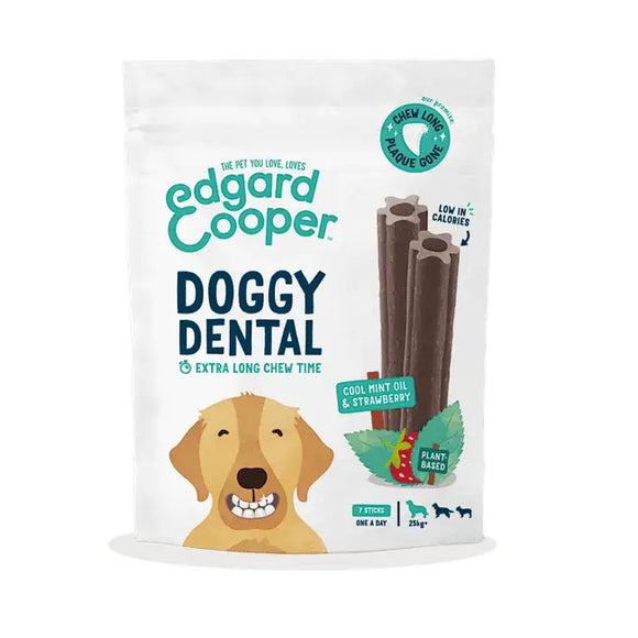 Edgard & Cooper Dog - Doggy Dental Menta Fragola - Large - Human Grade
