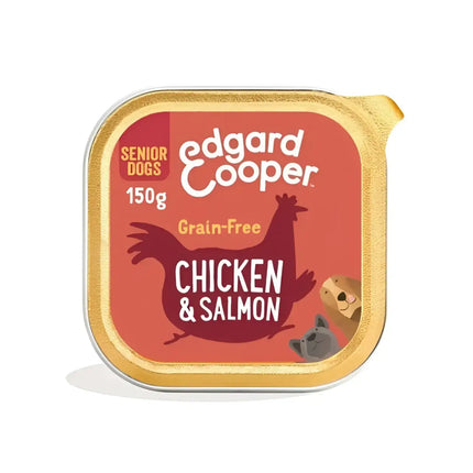 Edgard & Cooper Dog Pollo e Salmone con broccoli - 150 Gr - Human Grade