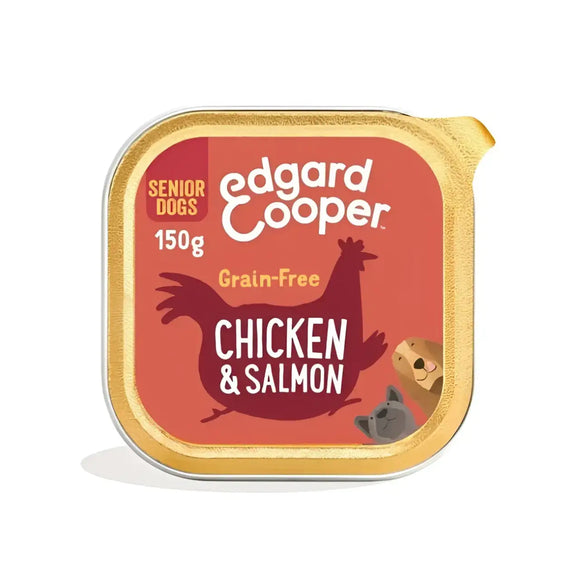 Edgard & Cooper Dog Pollo e Salmone con broccoli - 150 Gr - Human Grade