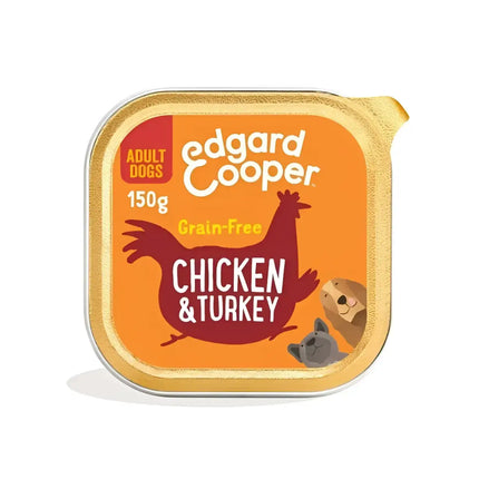 Edgard & Cooper Dog Pollo e Tacchino con mela - 150 Gr - Human Grade