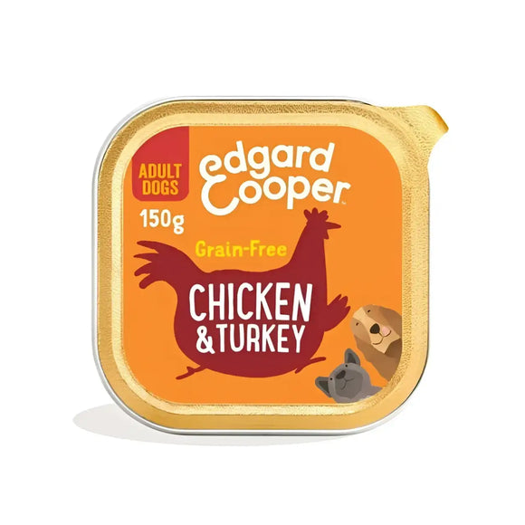 Edgard & Cooper Dog Pollo e Tacchino con mela - 150 Gr - Human Grade
