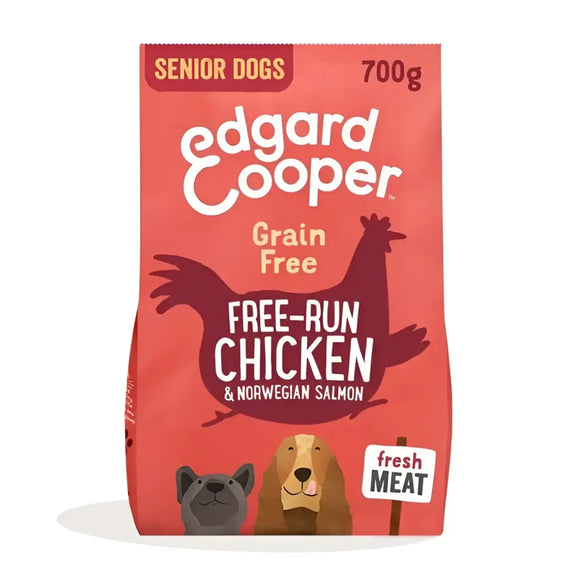 Edgard & Cooper Dog Senior- Pollo ruspante e Salmone Norvegese Freschi - Human Grade