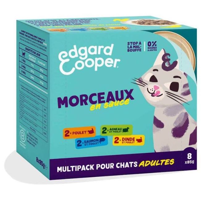 Edgard & Cooper Cat – Multipack Leckereien 8 x 85 g