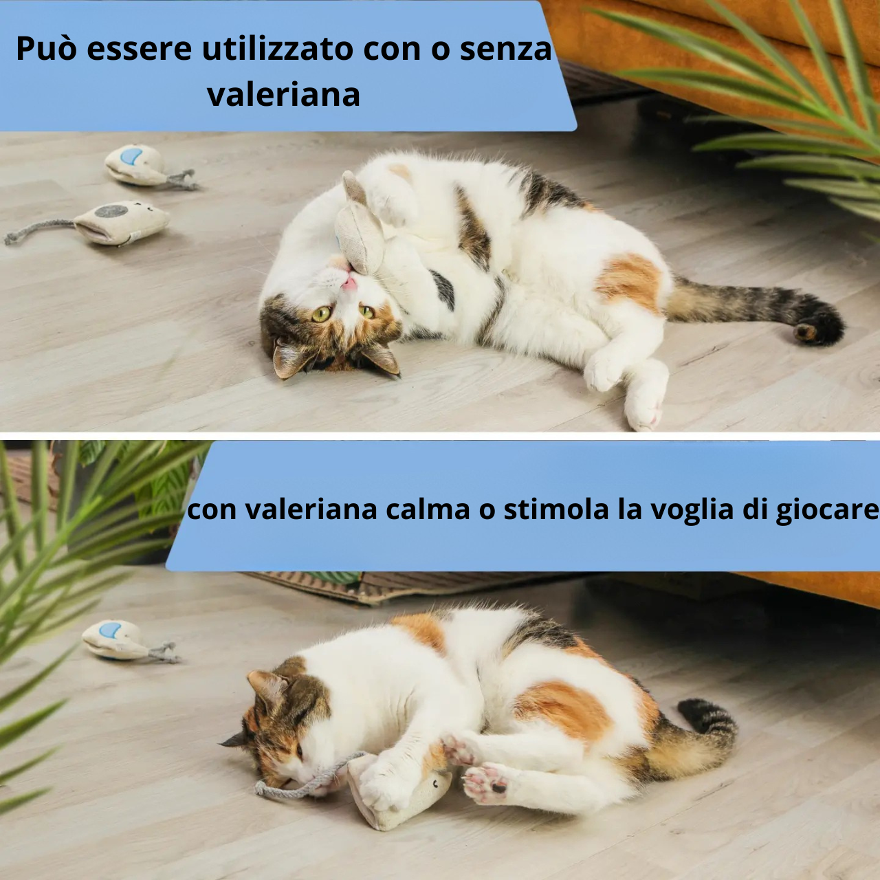 Ne&No - Giocattolo per gatti  Set 3 pupazzetti
