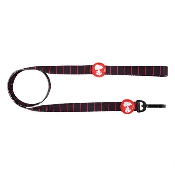 Guinzagli Charlie Brown Nero/Rosso - XS