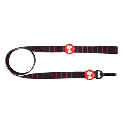 Guinzagli Charlie Brown Nero/Rosso - XS