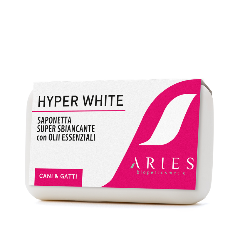 Aries - Jabón para perros súper blanqueador Hyper White