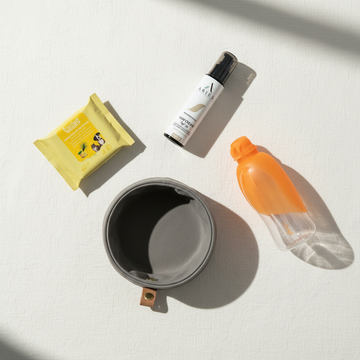 Kit Estate — Easy Vacations: Travel Buddy, LEAF, Aries Paw Cream, salviette citronella