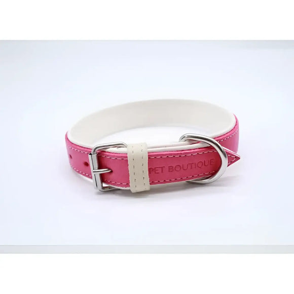 Jet Line set in Pelle Fragola & Neve - Guinzagli