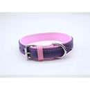 Jet Line set in Pelle Melanzana & Rosa - Guinzagli