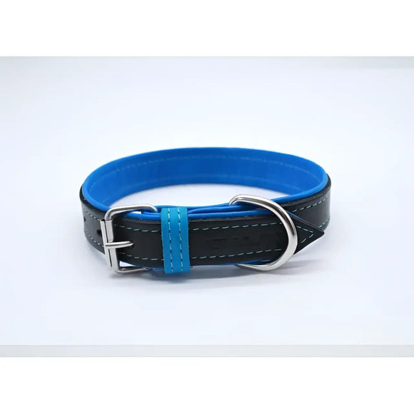 Jet Line set in Pelle Nero & Azzurro - Guinzagli