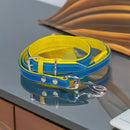 Jet Line set in Pelle Ottanio & Senape - Guinzagli