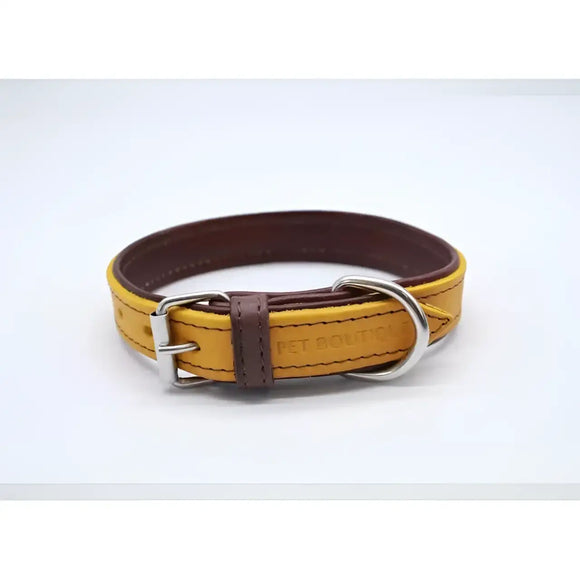 Jet Line set in Pelle Senape & Testa di moro - Guinzagli