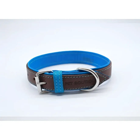 Jet Line set in Pelle Testa di moro & Azzurro - Guinzagli