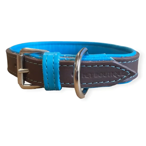 Jet Line set in Pelle Testa di Moro & Turchese - Guinzagli