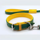 Jet Line set in Pelle Verde Oliva & Senape - XXS - Guinzagli