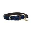 Kentucky - Collare per cani in nylon intrecciato Navy - XS - Collari