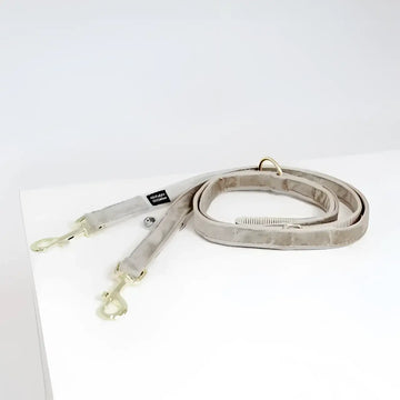 Kentucky - Guinzaglio regolabile per cani Velvet - Beige - Guinzagli