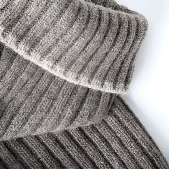 Maglioncino per Cani a Coste Tortora - Maglioncini