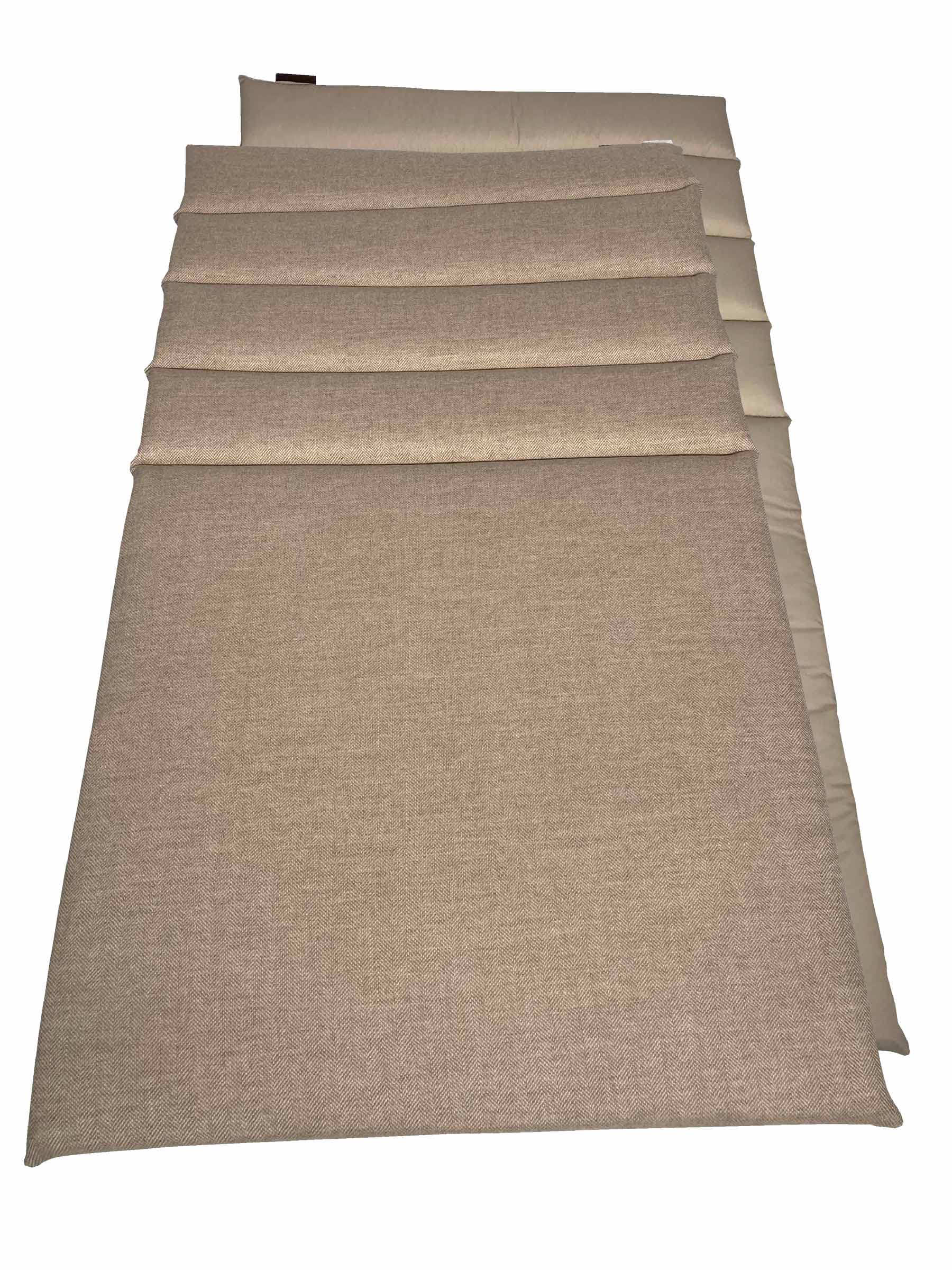 Beige Herringbone Sofa Cover Mat