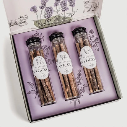 Ne&No® Bastoncini Matatabi per Gatti - Set da 3 in Scatola Regalo
