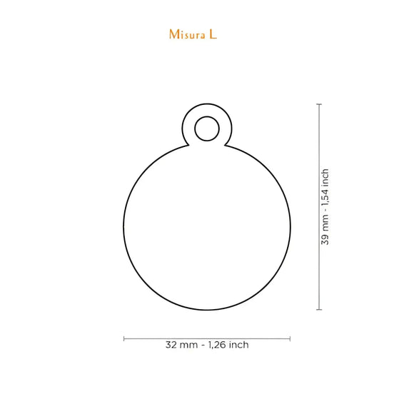 Medaglietta Basic Cerchio - Medagliette