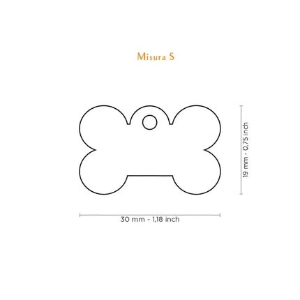 Medaglietta Basic Osso - Medagliette