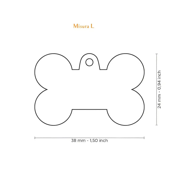 Medaglietta Basic Osso Handmade - Medagliette