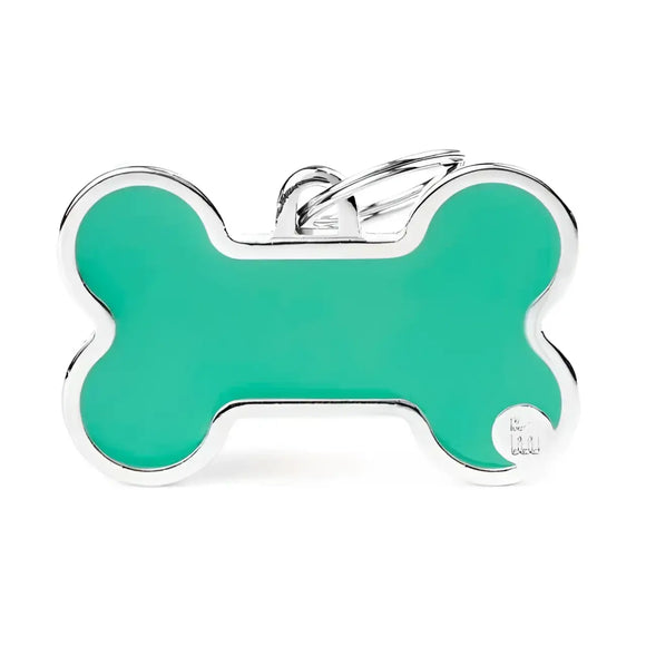 Medaglietta Basic Osso Handmade - Azzurro / L - Medagliette