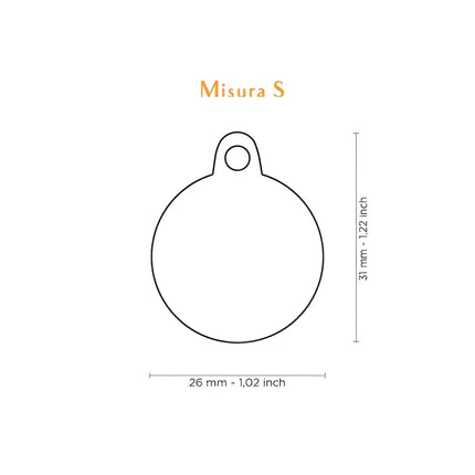 Medaglietta Charm Cerchio King - Medagliette