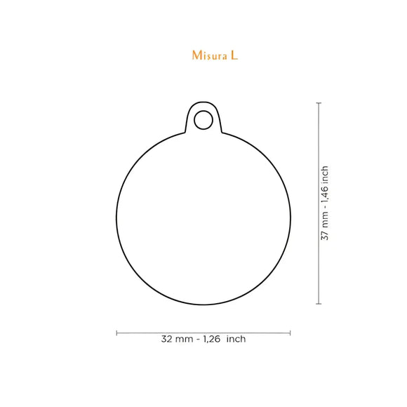 Medaglietta Charm Cerchio King - Medagliette